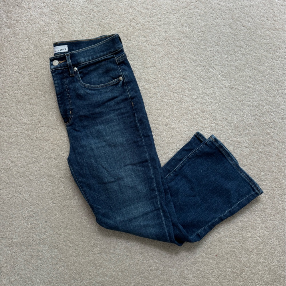 NWOT Loft Crop Kick High Rise Jeans